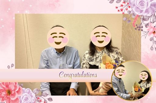 ウェブコン秋葉原店成婚者記念写真