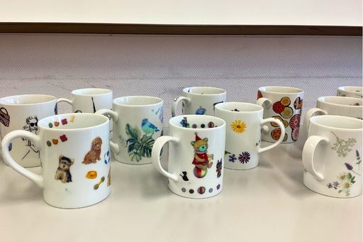 ウェブコン新潟店婚活イベント参加者のマグカップ作成
