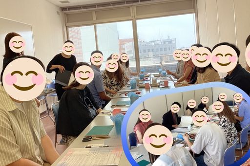 ウェブコン新潟店、婚活イベントマグカップ制作中の写真