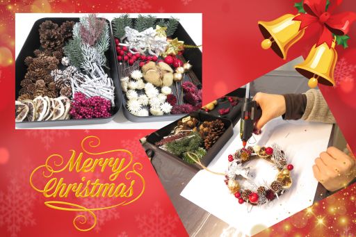 ウェブコン小山店クリスマスイベントリース作り03