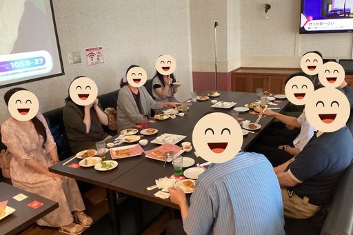 ウェブコン仙台店婚活パーティー食事風景